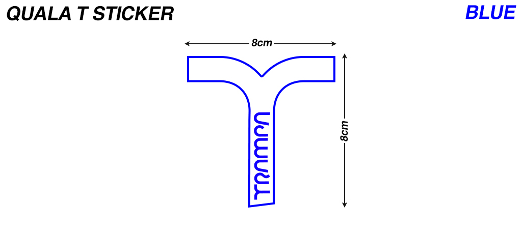 Alpha BLUE QUALA T Vinyl Sticker