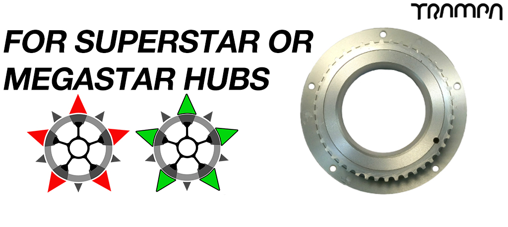 Please give me 44T Pulley & Spacers to fit to 5 Spoke STAR Wheels