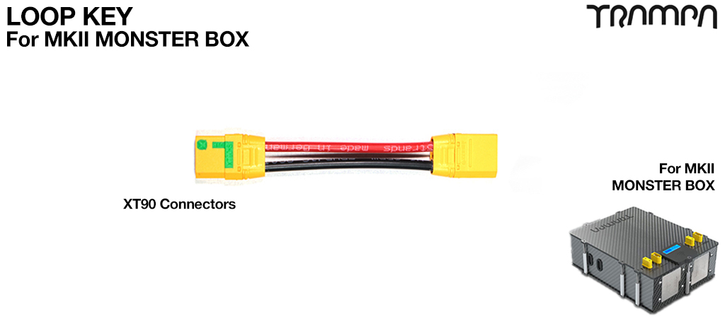 Monster Box Loop Key - Fixes into the lid of the Monster Box to make the power connection