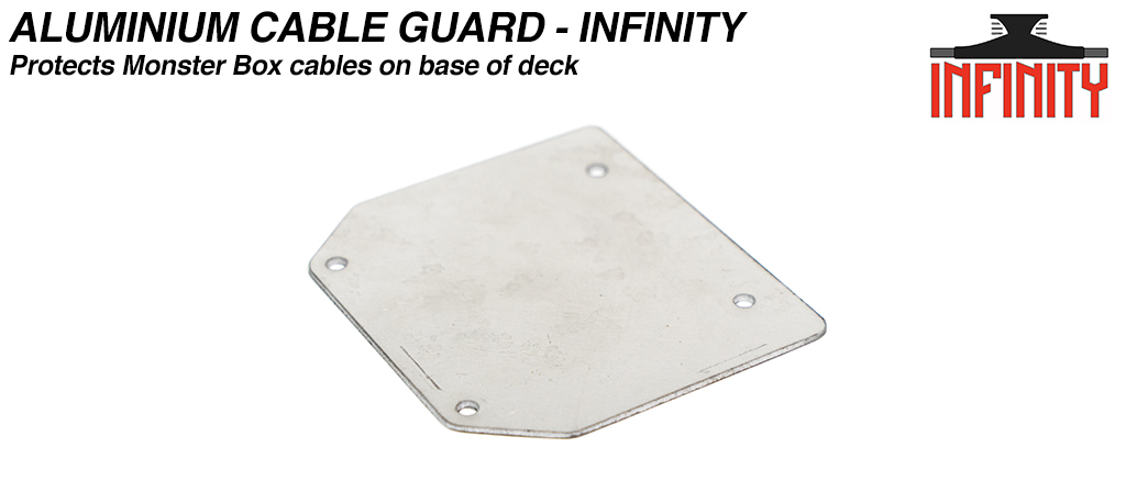 INFINITY Aluminum Cable Sump Guard - made exact to shape to protect your Monster box cables to Motor