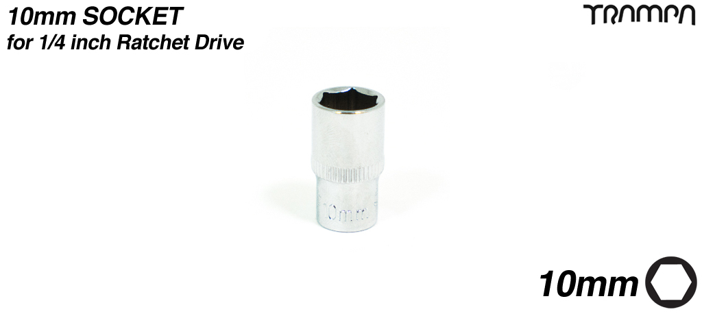 10mm Socket for 1/4 Inch Drive 
