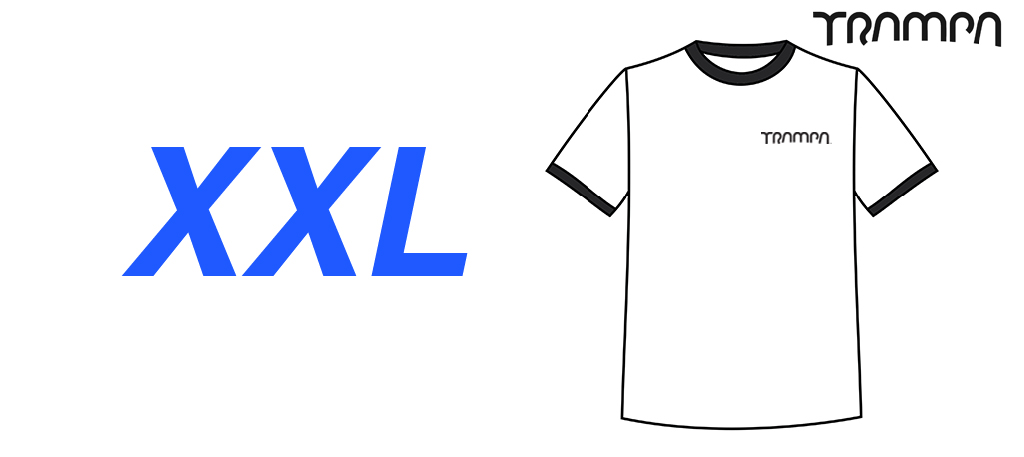 FOTL White Black Ringer T Shirt - XX Large 