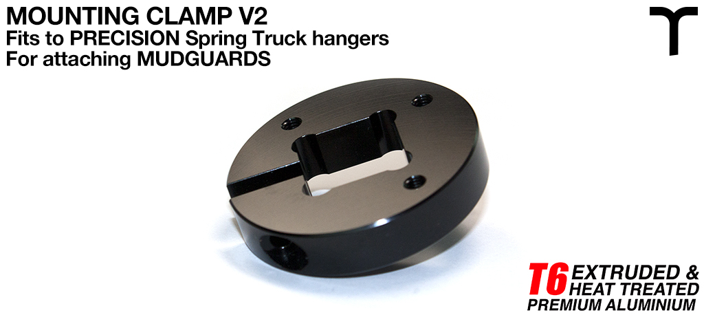 8 inch Mud Guard T6 Mounting Clamp V2 - CNC HANGER