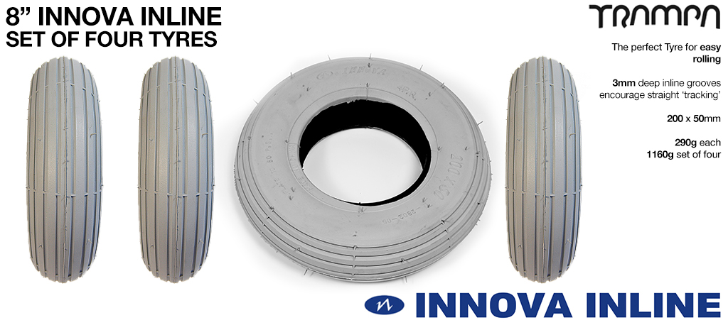 INNOVA INLINE - 8 Inch  Straight cut Street tyre