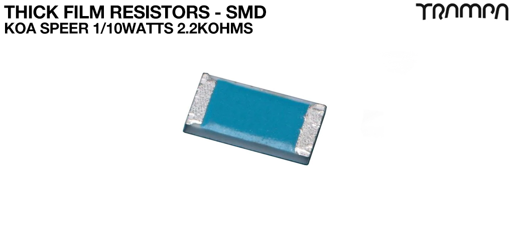 Thick Film Resistors - SMD / KOA Speer 1/10watts 2.2Kohms 