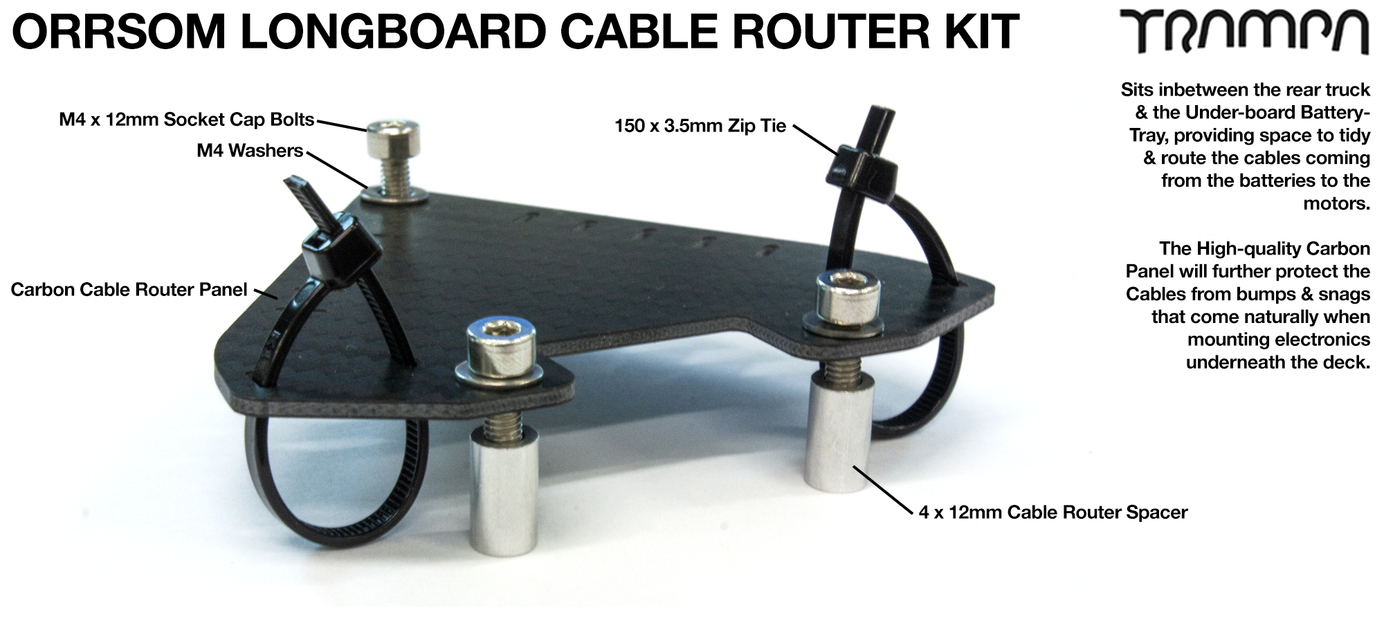 Orrsom Longboard Cable Routing Kit