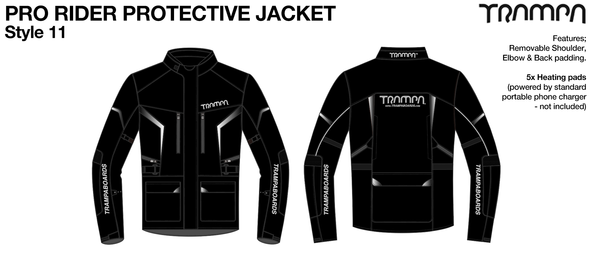 TRAMPA Pro Rider Protective Jacket Style 11
