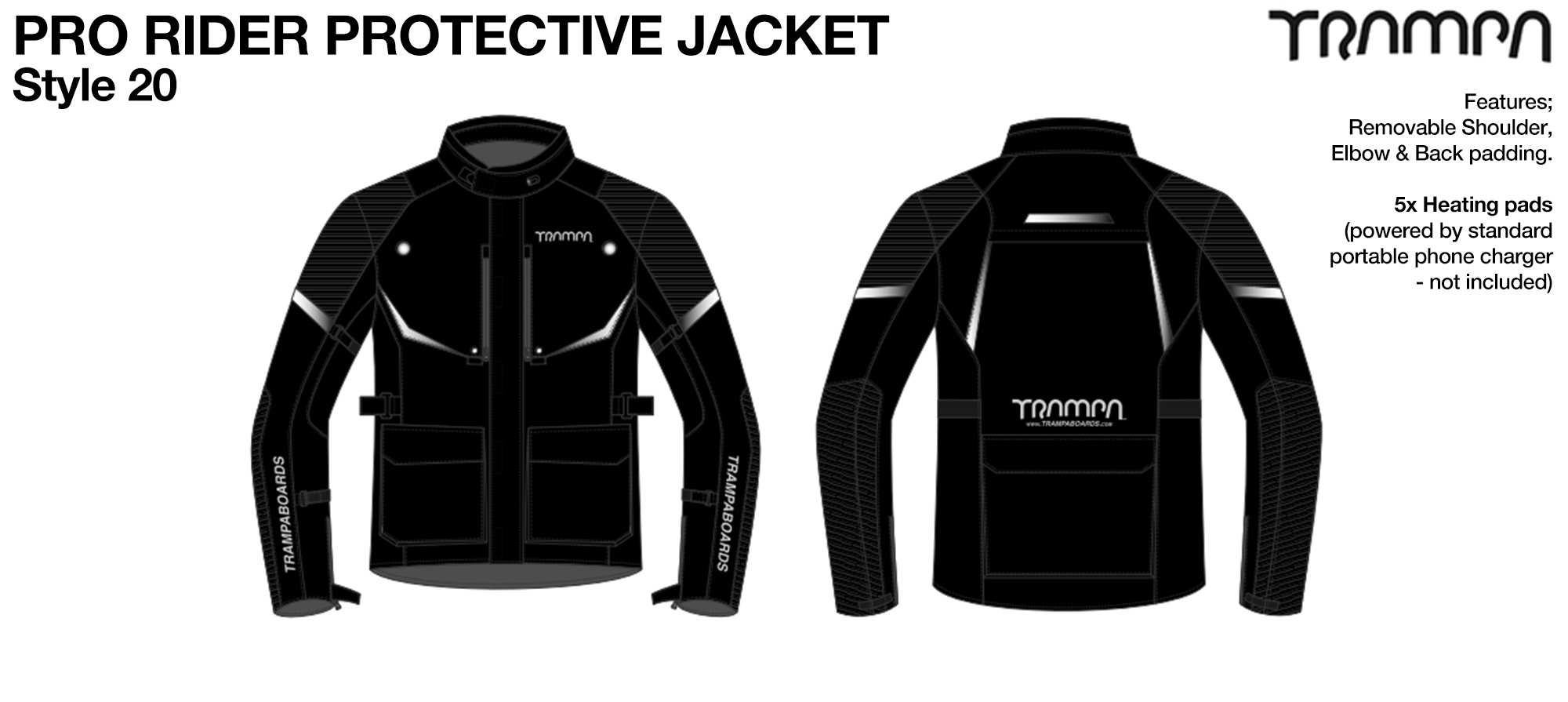 TRAMPA Pro Rider Protective Jacket Style 20