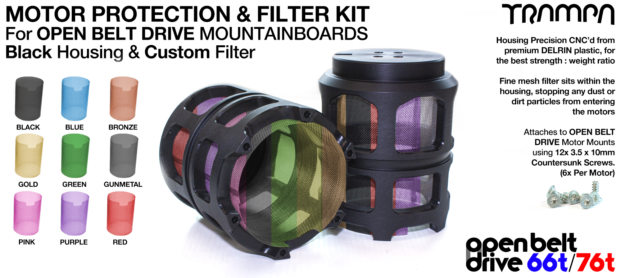 FULL CAGE Motor protection & Filters with FAN's (+£60)