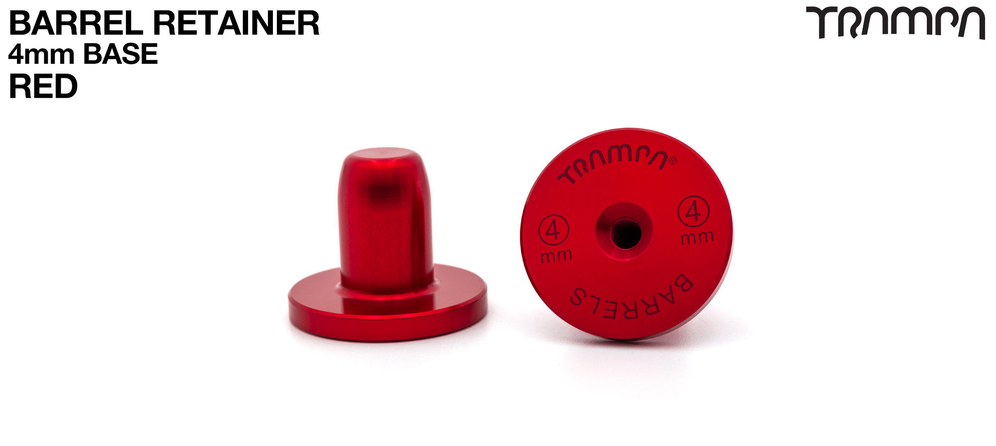 BARRELS Retainer 4mm BASE - RED