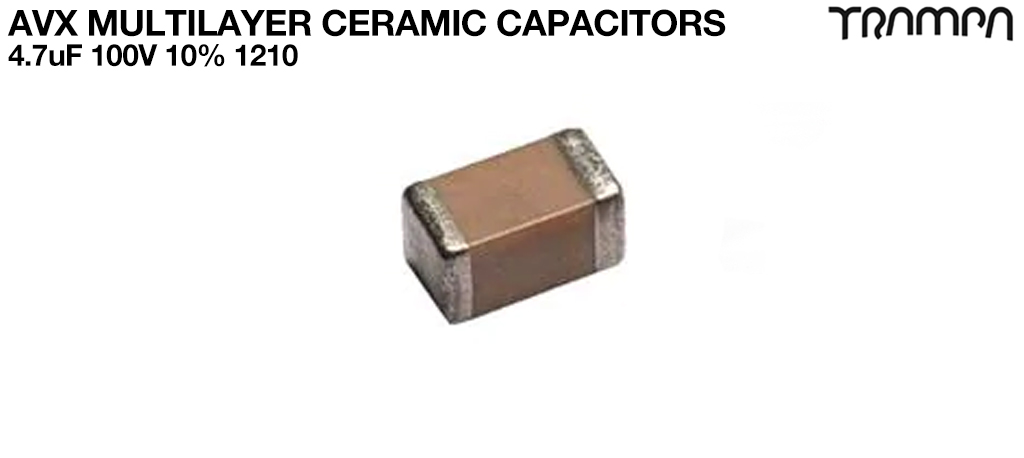 AVX Multilayer Ceramic CapacitorsAVX 4.7uF 100V 10% 1210