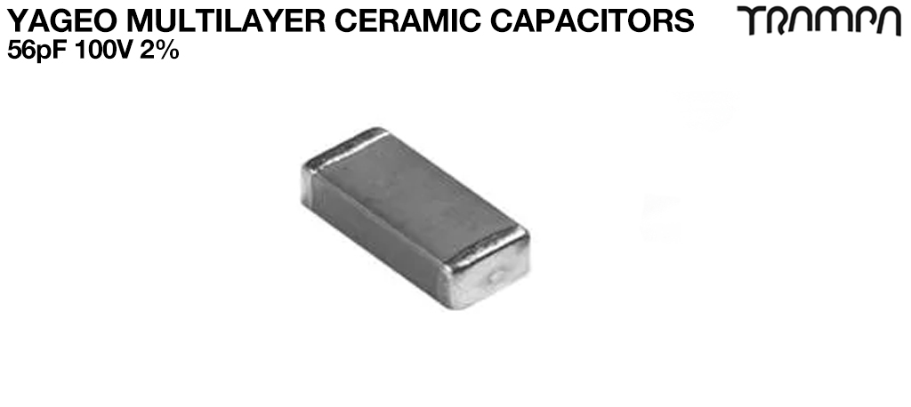 Yageo Multilayer Ceramic Capacitors56pF 100V 2%