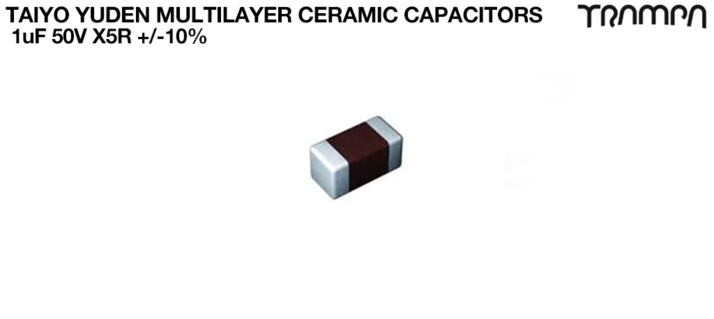 Taiyo Yuden Multilayer Ceramic Capacitors 1uF 50V X5R +/-10%