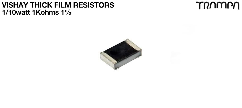 Vishay Thick Film Resistors1/10watt 1Kohms 1%