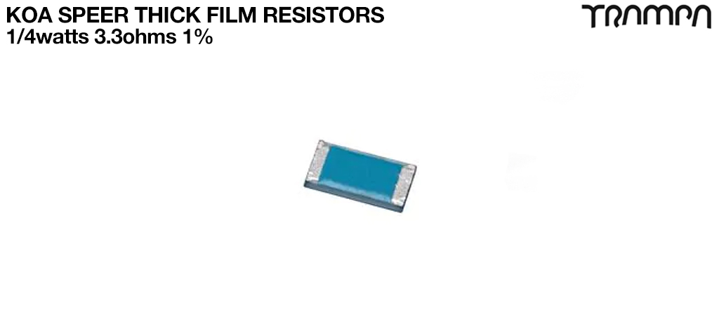 KOA Speer Thick Film Resistors1/4watts 3.3ohms 1%