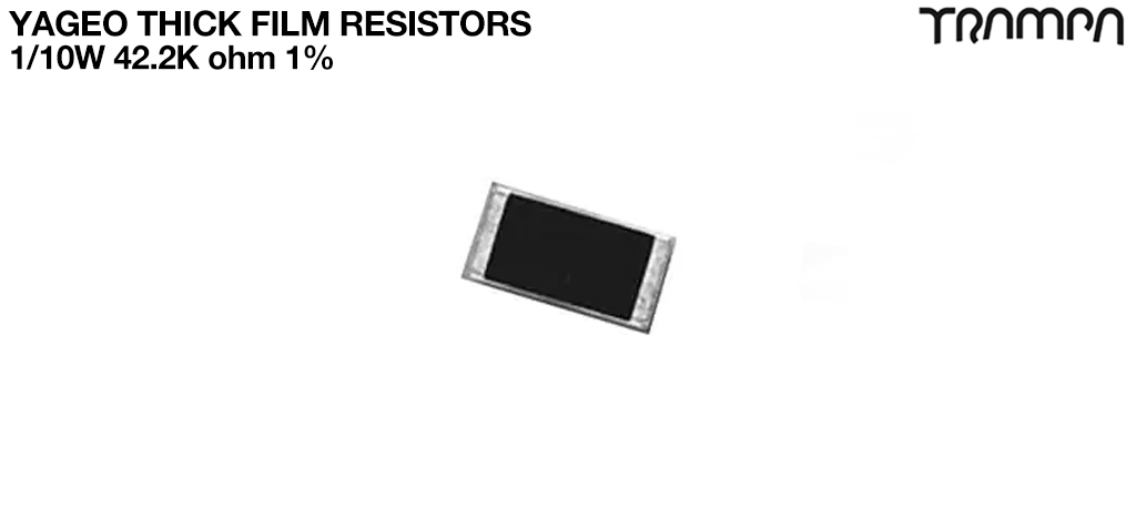 Yageo Thick Film Resistors1/10W 42.2K ohm 1% 