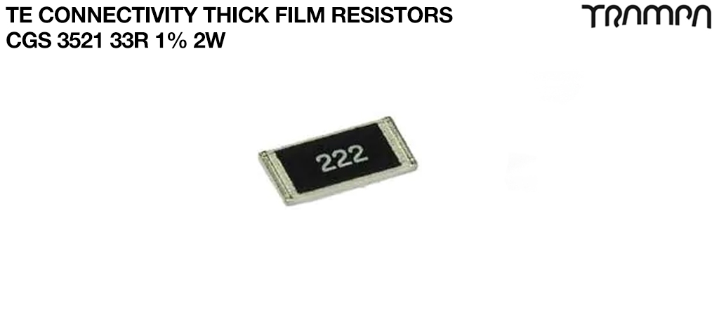 TE Connectivity Thick Film ResistorsCGS 3521 33R 1% 2WAEC-Q200 