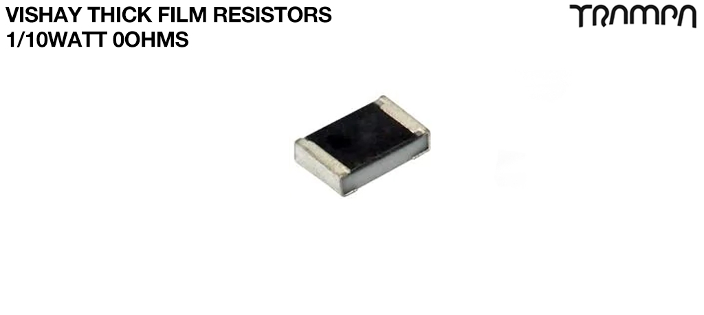 Vishay Thick Film Resistors1/10Watt 0ohms