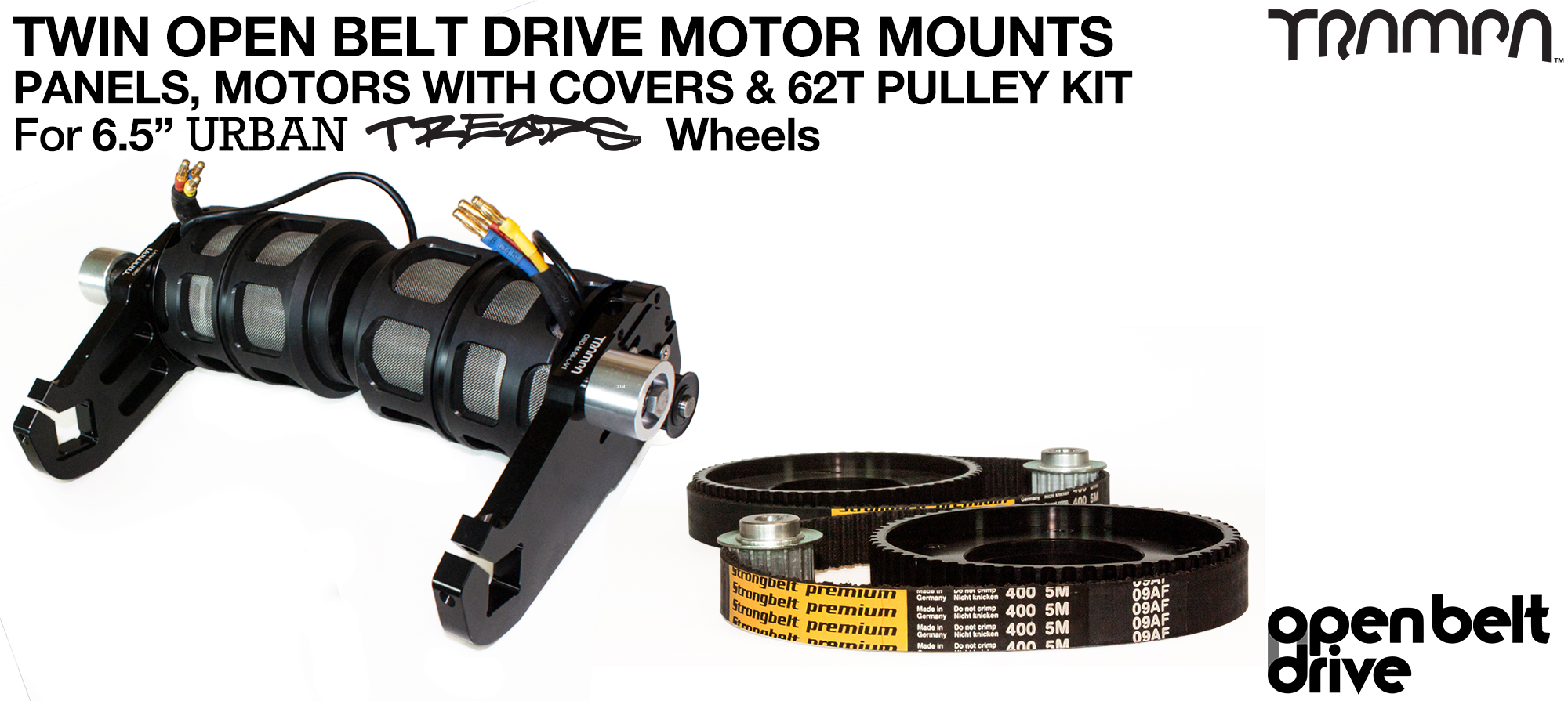 66T OBD Motor Mount with 62T Pulley kit, Motor & Filters  - TWIN