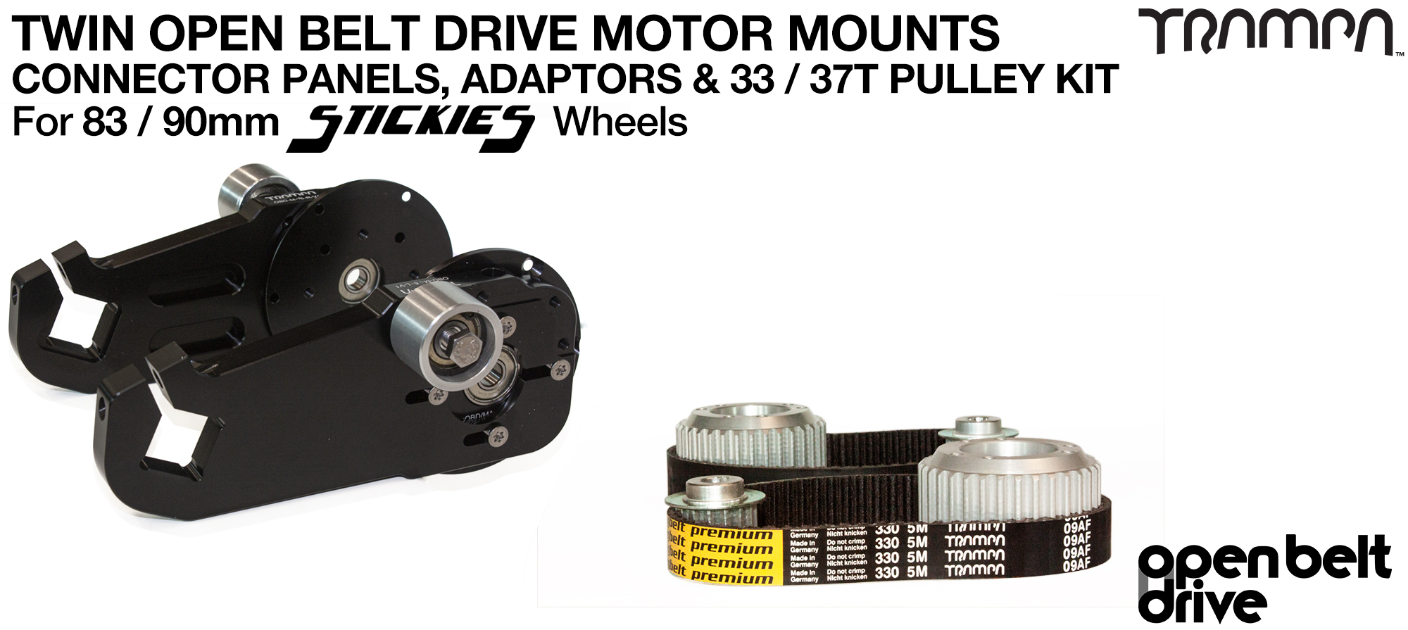 66T OBD Motor Mount & 33 / 37 tooth Pulley - TWIN