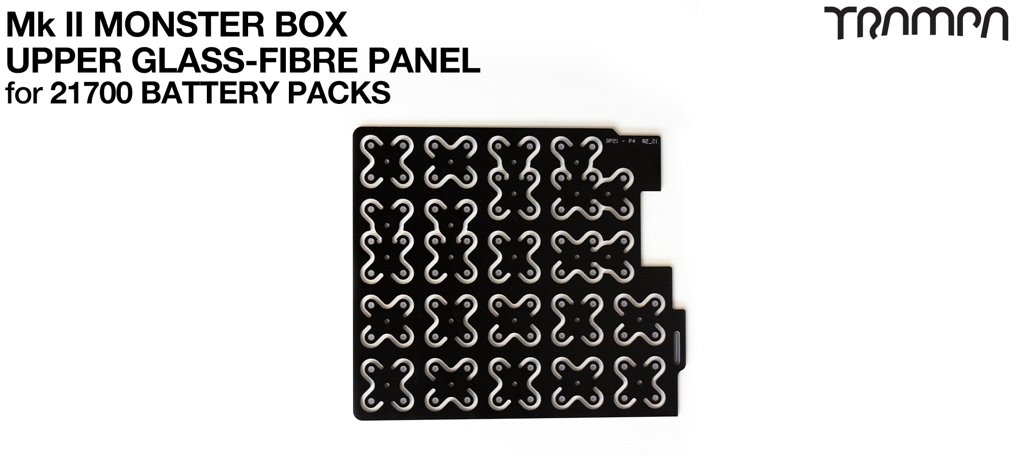 Massive Monster Box 2.5mm Glass Fibre UPPER Panel for 21700 Battery Pack 