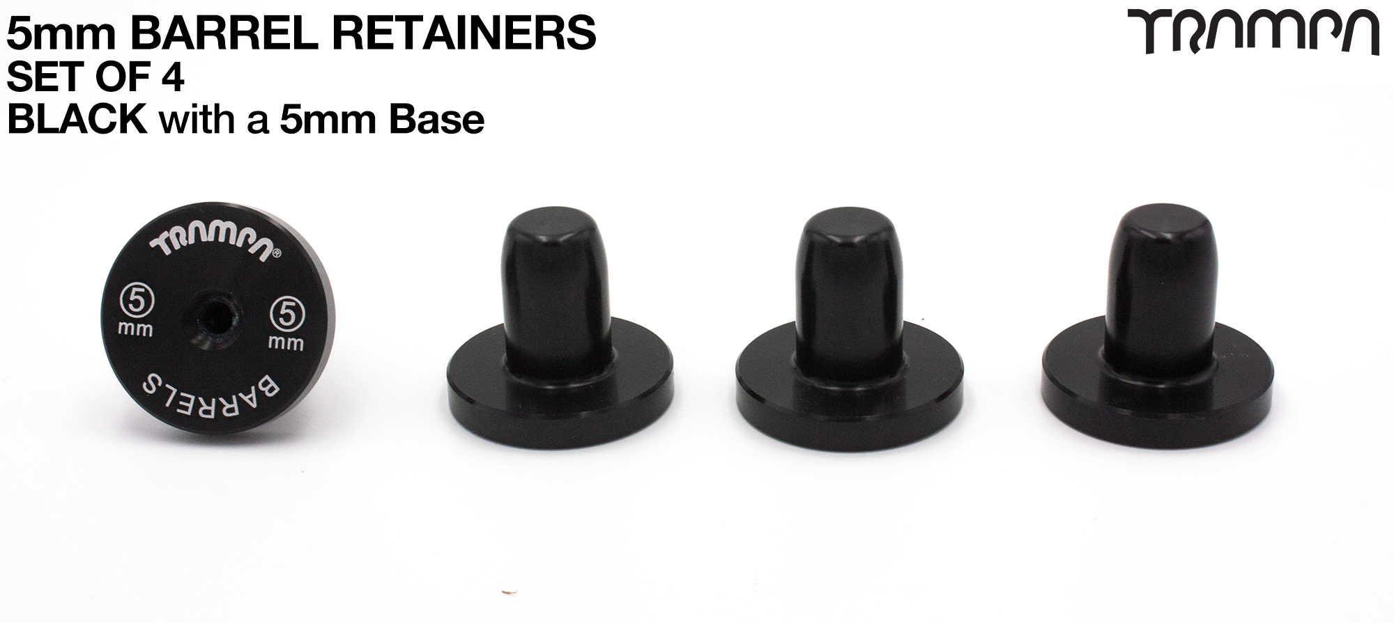Barrel Retainers x4 with 5mm Base