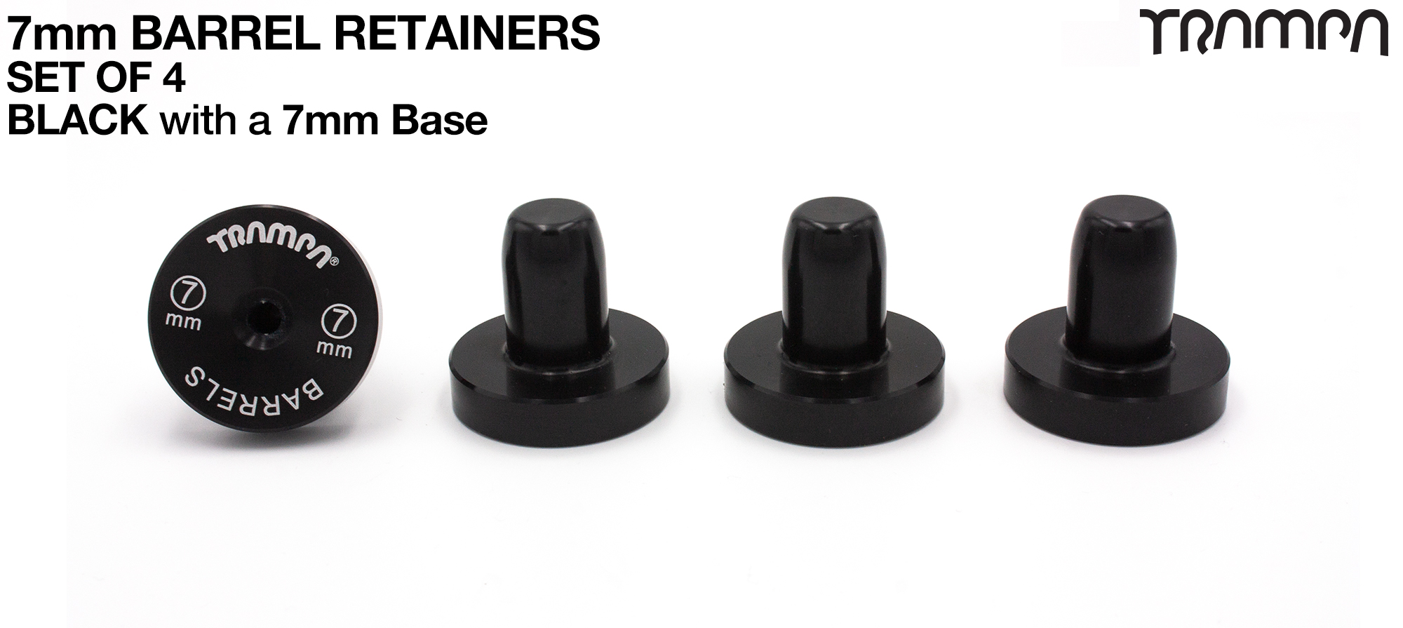 Barrel Retainers x4 with 7mm Base