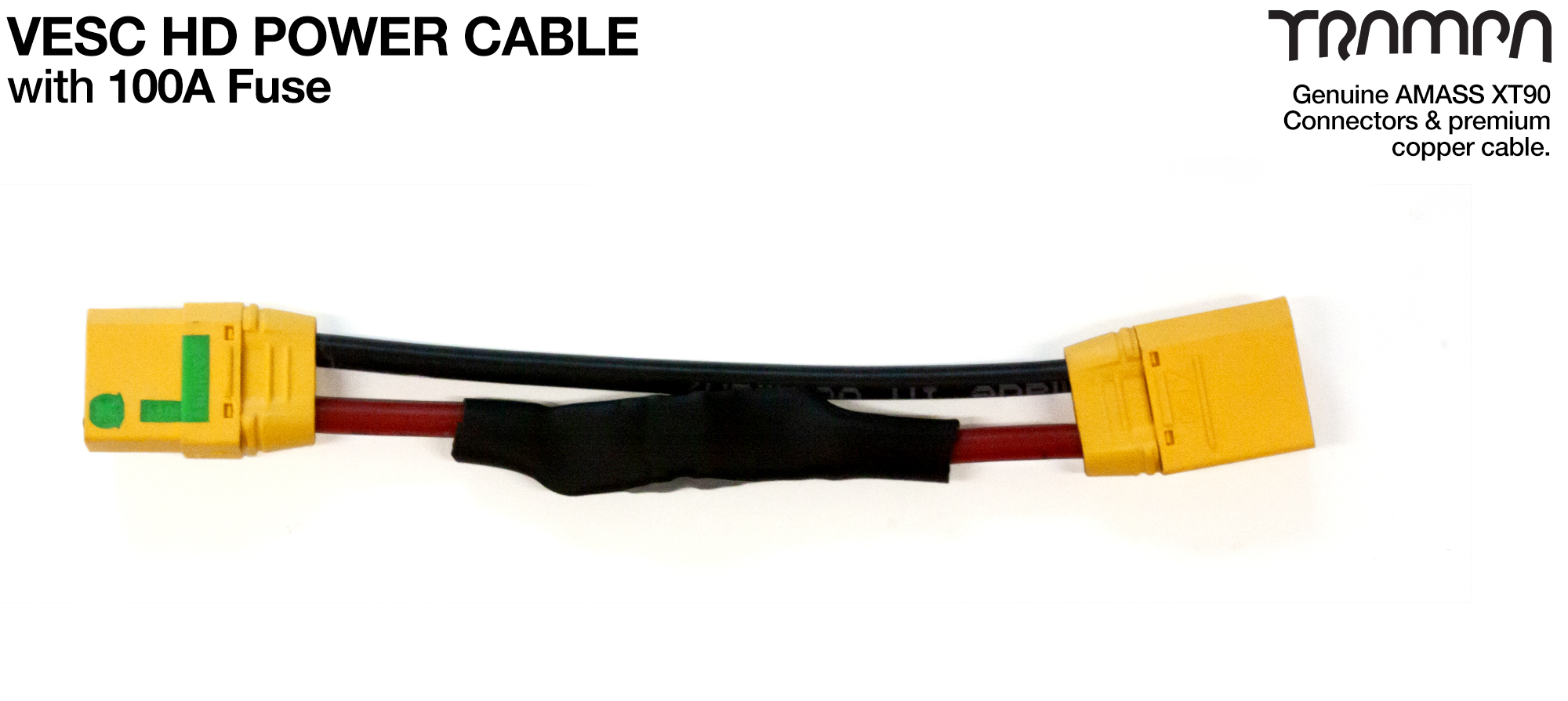 SINGLE VESC HD Power Cable with 100A FUSE