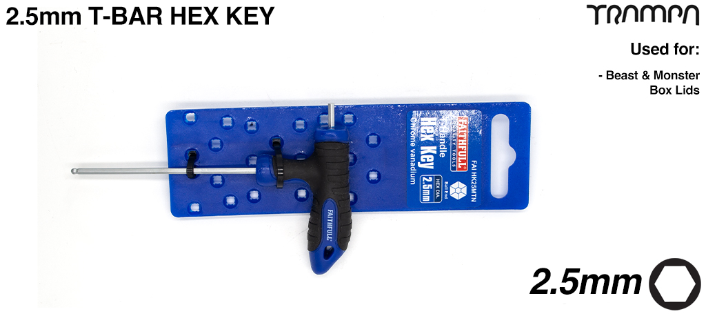 2.5mm Ball-end T-handle Hex Key 