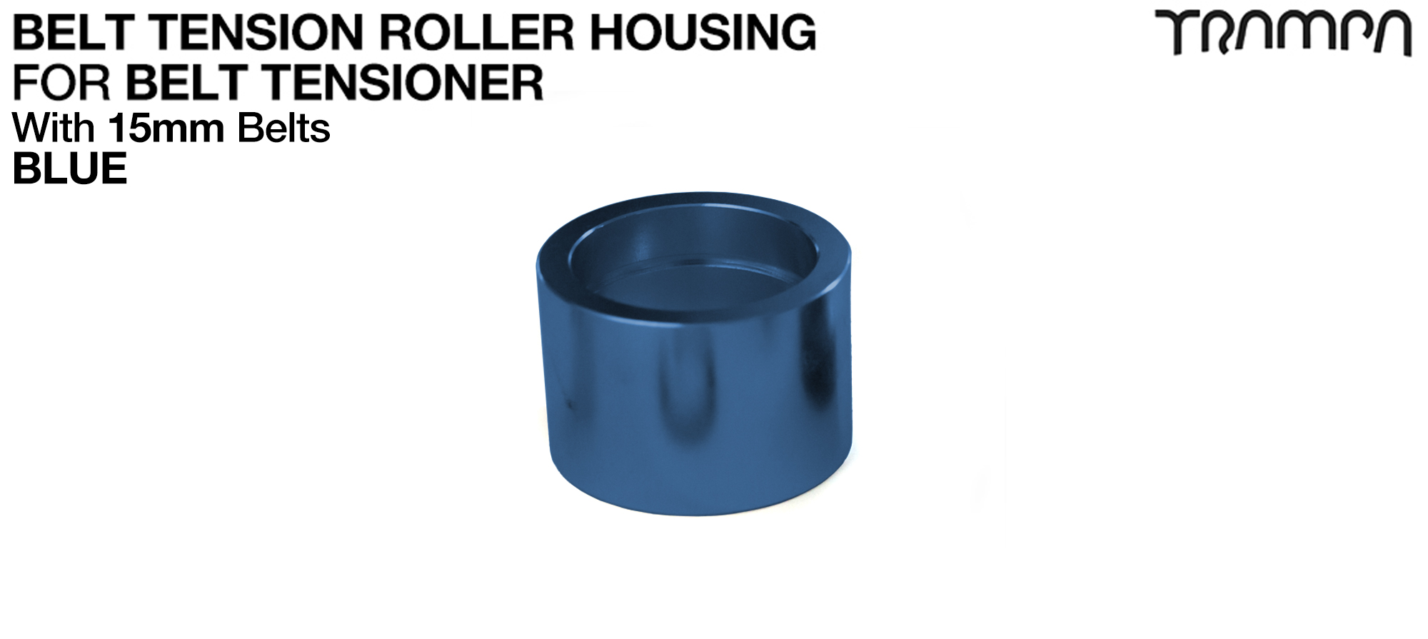 Belt Tension Roller Housing for 15mm Belts - BLUE