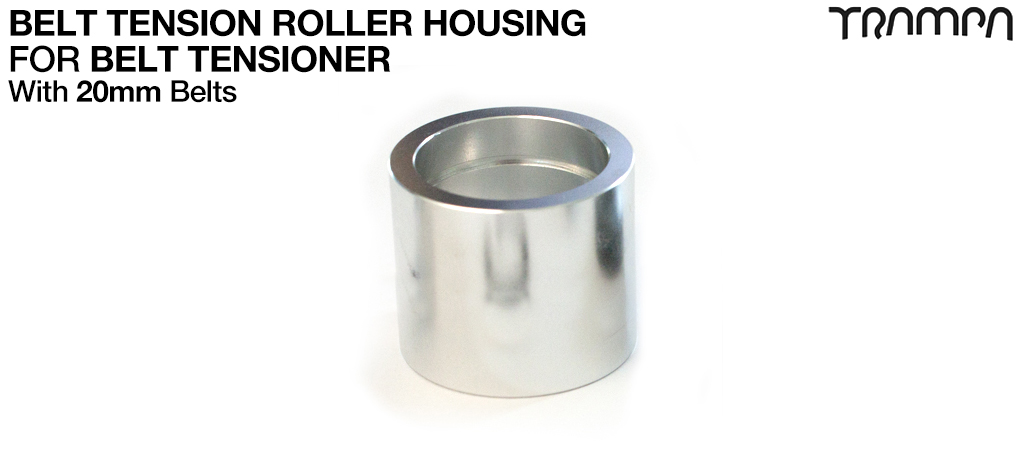 Belt Tension Roller Housing for 20mm Belts - SILVER 