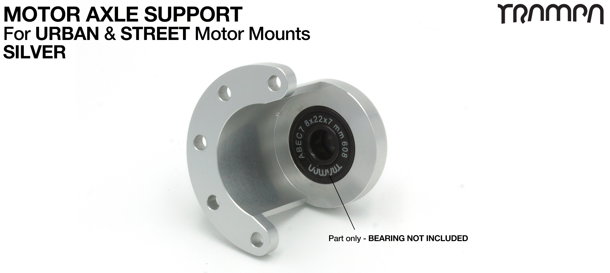 Motor Axle Support for Spring Truck Motor Mounts UNIVERSAL - SILVER