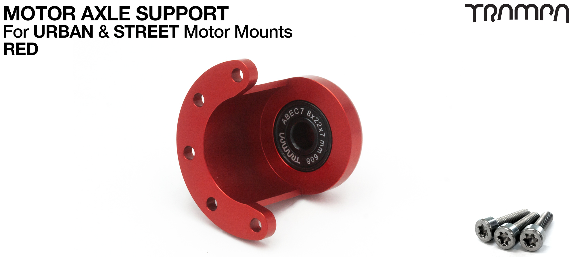 Universal Motor Axle Support Housing - RED