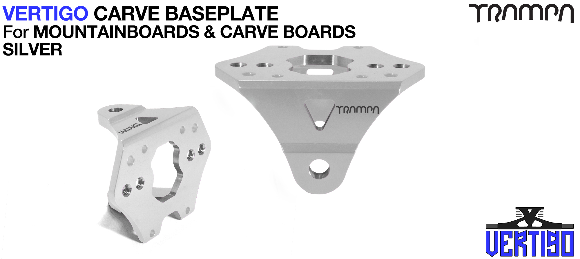 SILVER Anodised Baseplate - CUT OUT