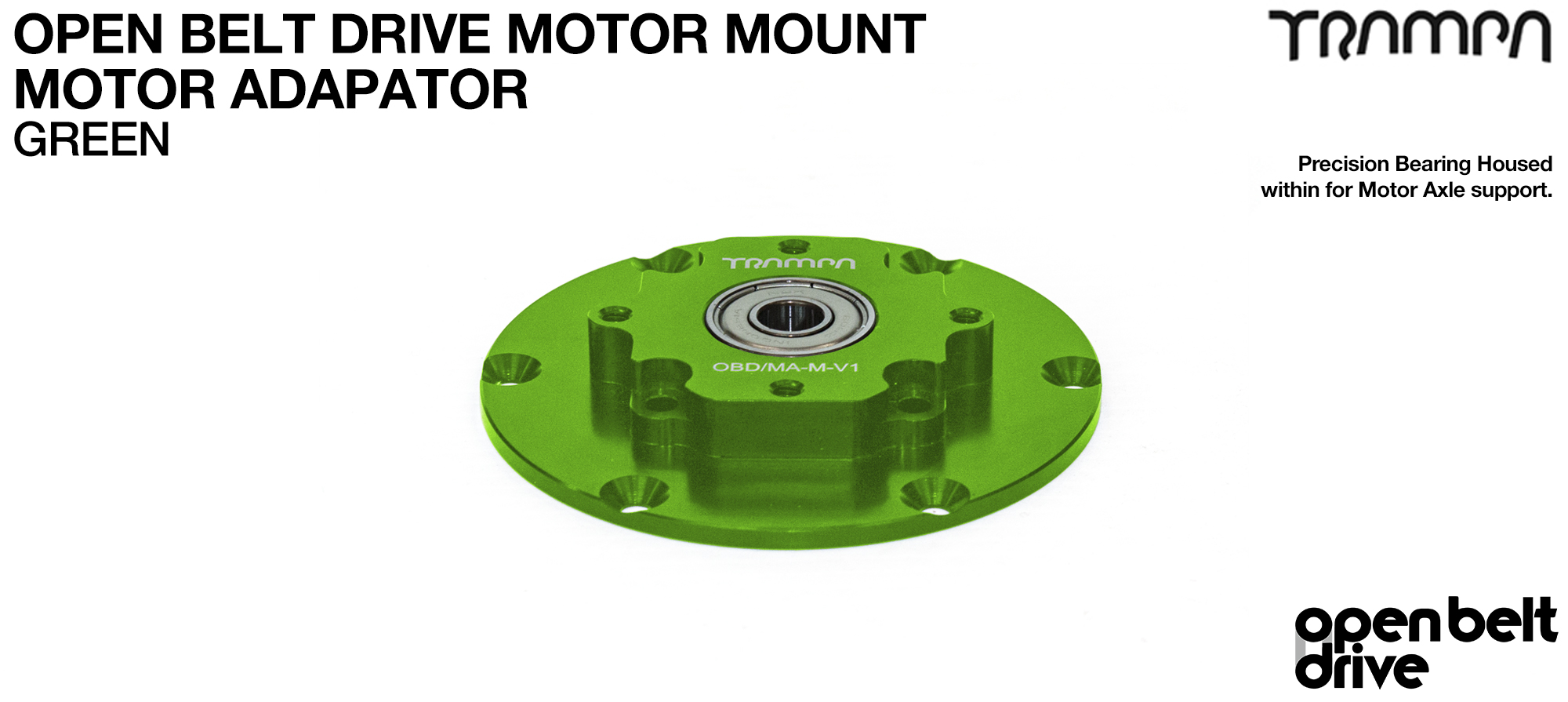 OBD Motor Adaptor with Housed Bearing - GREEN 