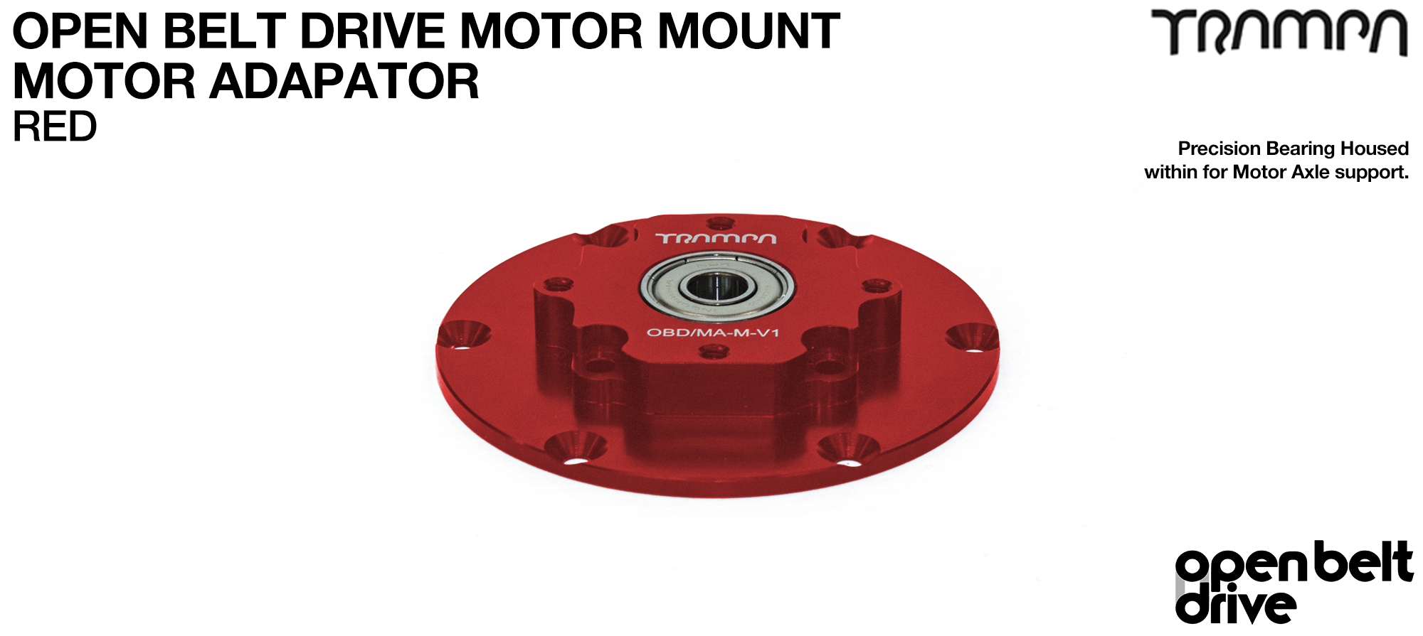 OBD Motor Adaptor with Housed Bearing - RED