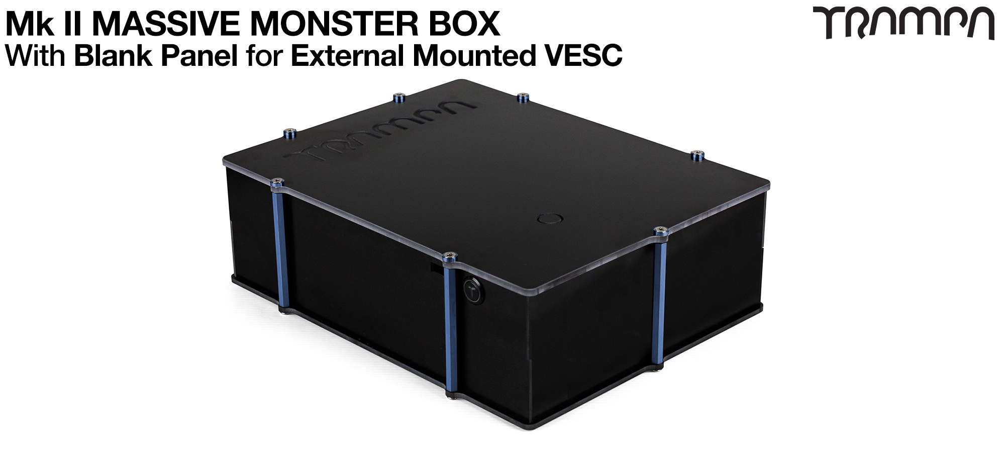 2WD Mk II MASSIVE MONSTER Box Capable of fitting 84x 21700 Li-Ion cells or 2x huge Li-Po Cells, with up to 2x VESC 6 or 1x HD-60T