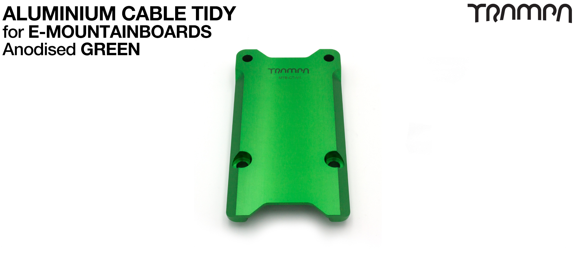Anodised Aluminum Cable Tidy - GREEN