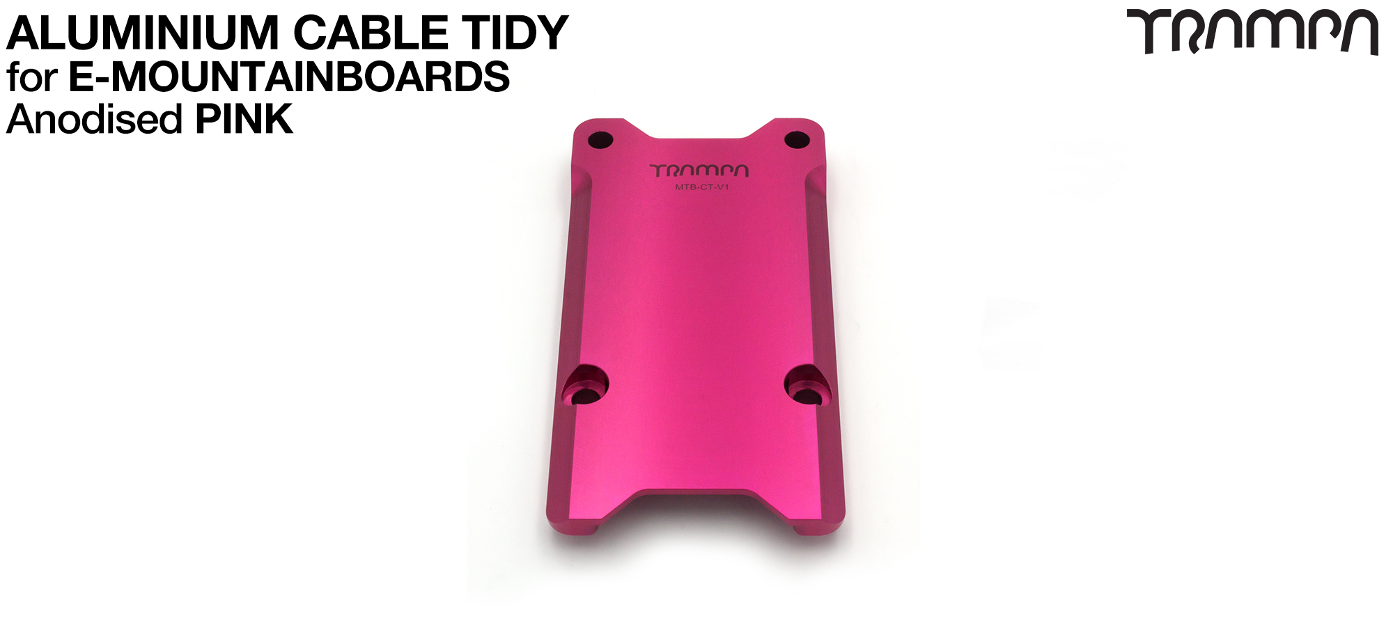 Anodised Aluminum Cable Tidy - PINK