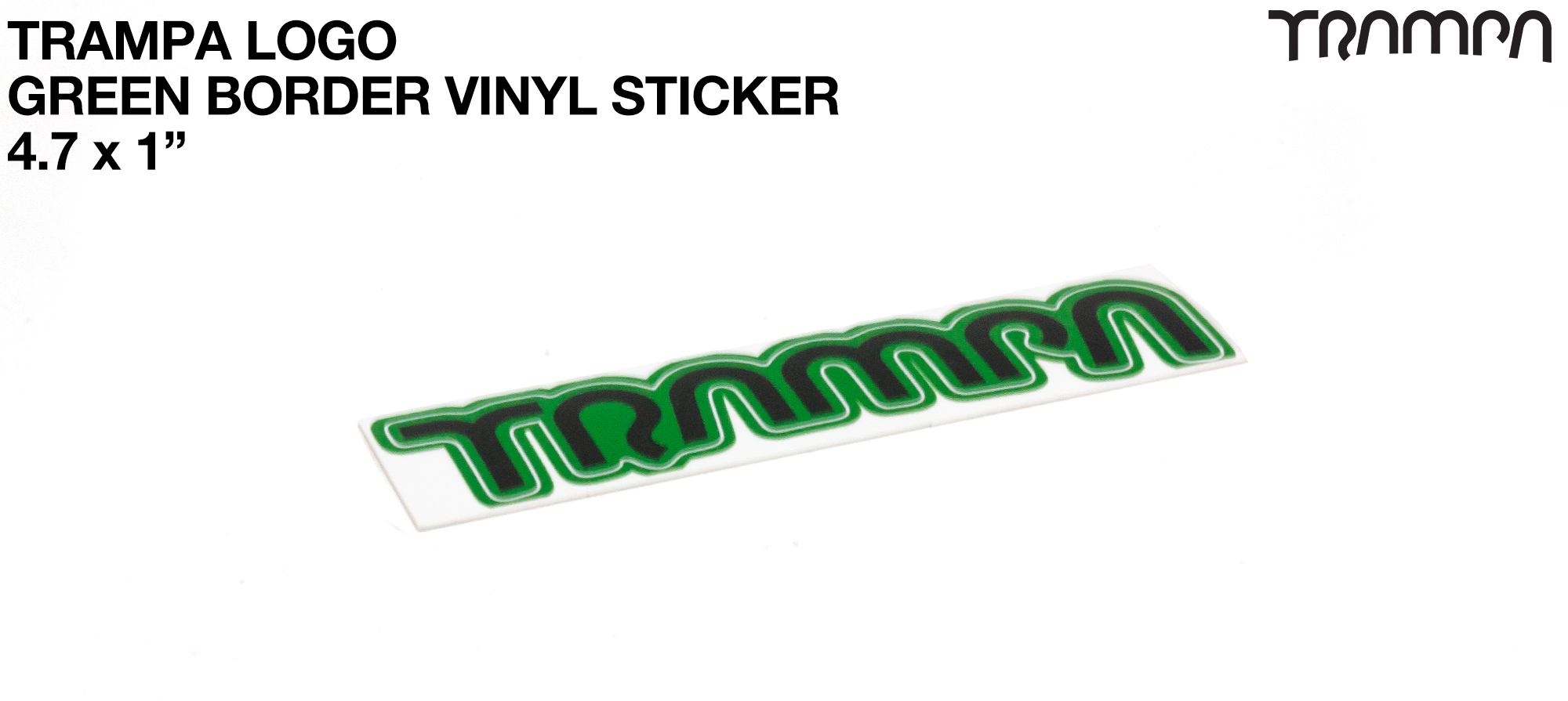 TRAMPA Green Border Vinyl Sticker