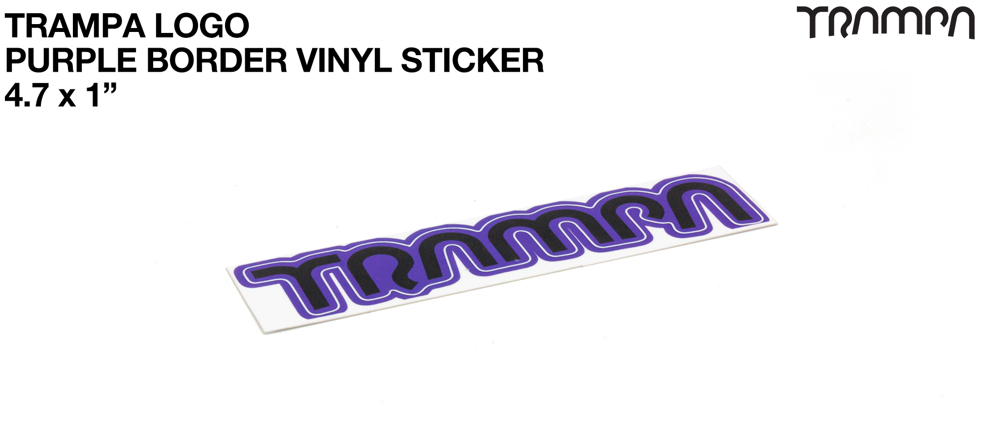 TRAMPA Purple Border Vinyl Sticker 