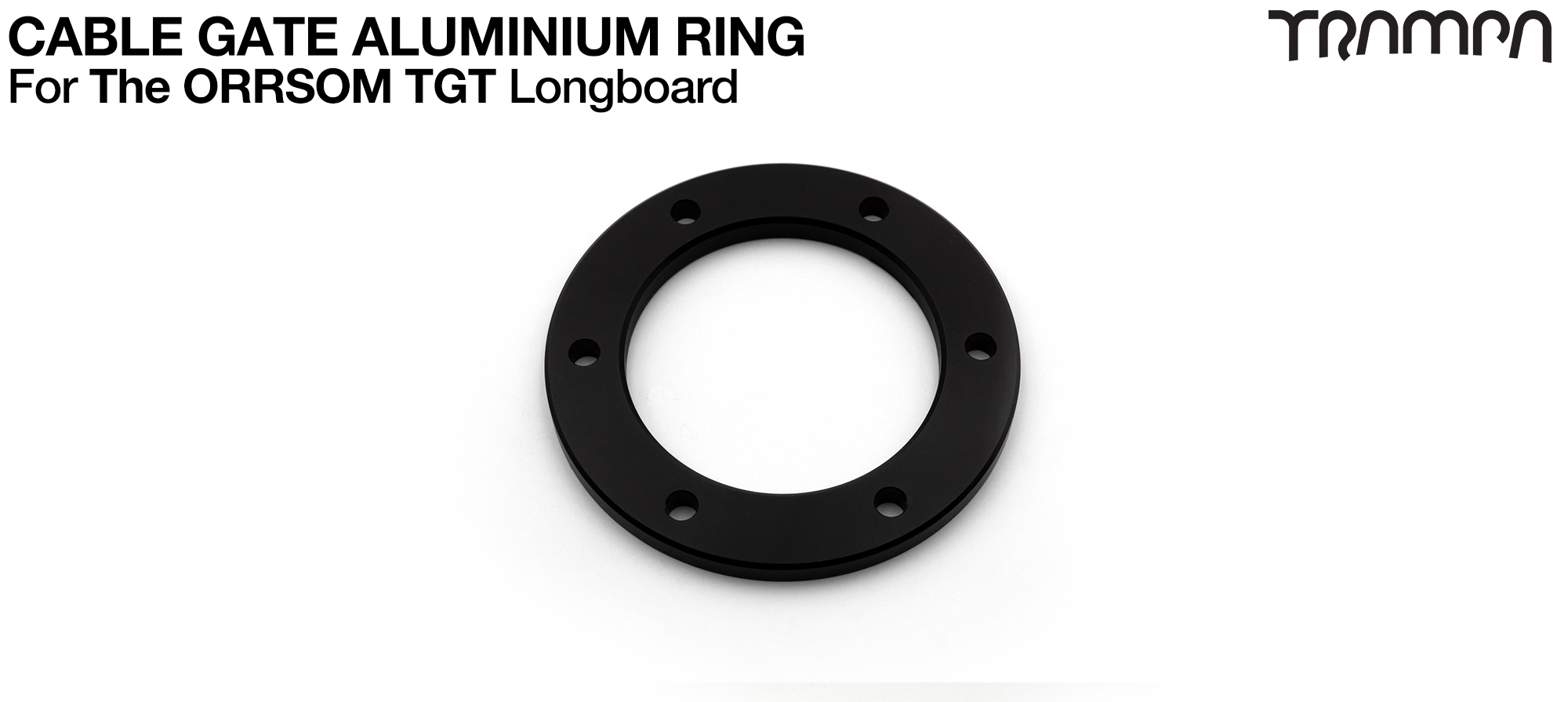 Charge Point CABLE GATE Aluminium Ring - Anodised BLACK