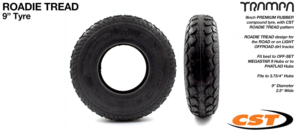CHENG SHIN ROADIE 9 Inch Tyre Loads of applications Fits 4 Inch Rims only - 4x 2.8/2.5x 9