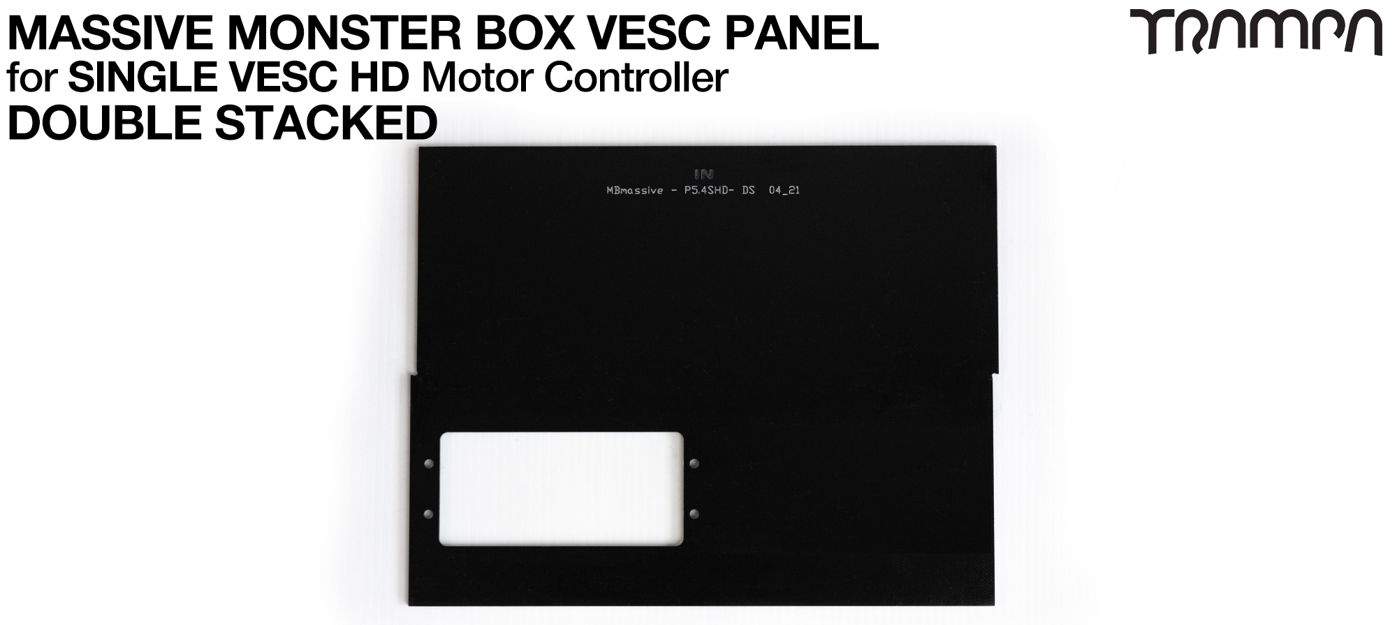MASSIVE Monster Box 1x HD-60T 2mm DOUBLE STACK Mounting Panel (2WD) LI-PO