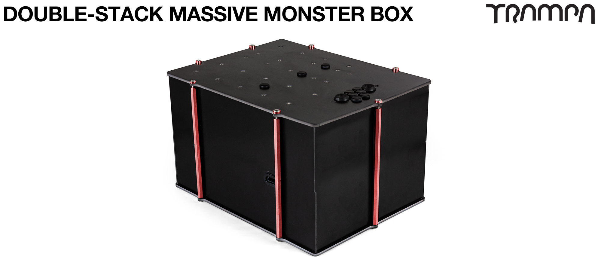 2WD DOUBLE STACK MASSIVE MONSTER Box Capable of fitting 168x 21700 Li-Ion cells or 2x huge Li-Po Cells, with up to 2x VESC 6 or 1x HD-60T