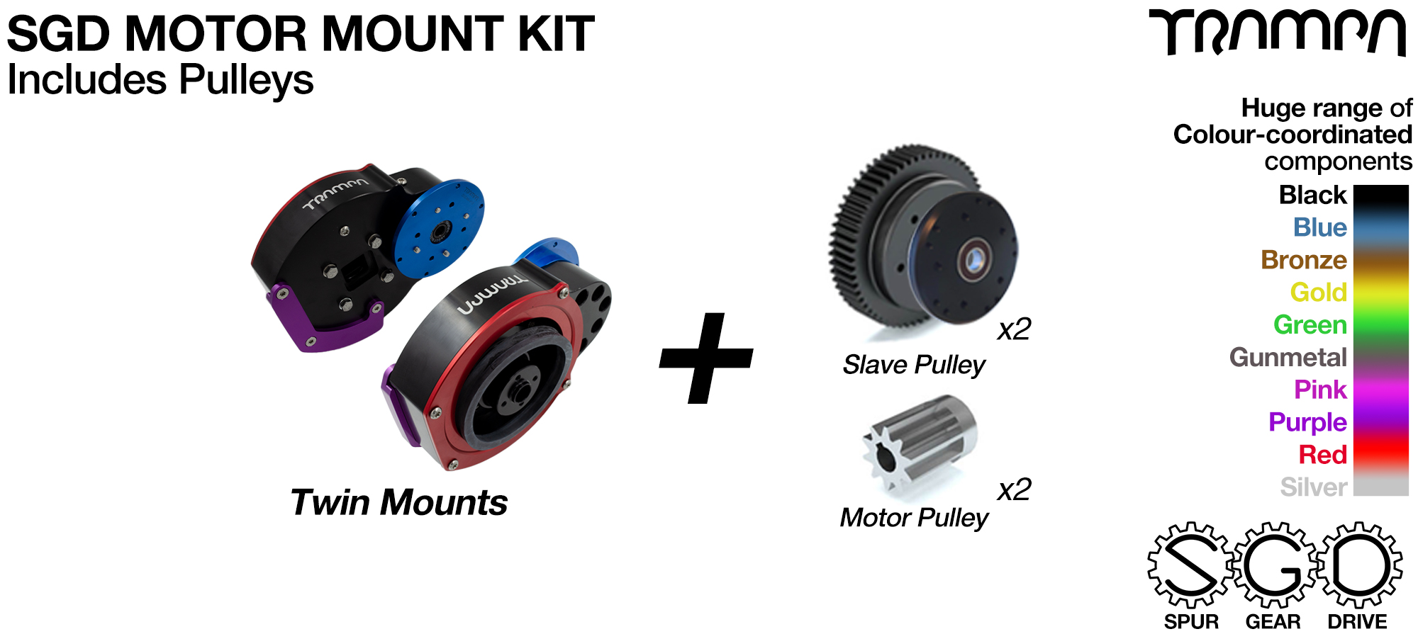 SPUR GEAR Drive MM & Pulley Kit (+£300)
