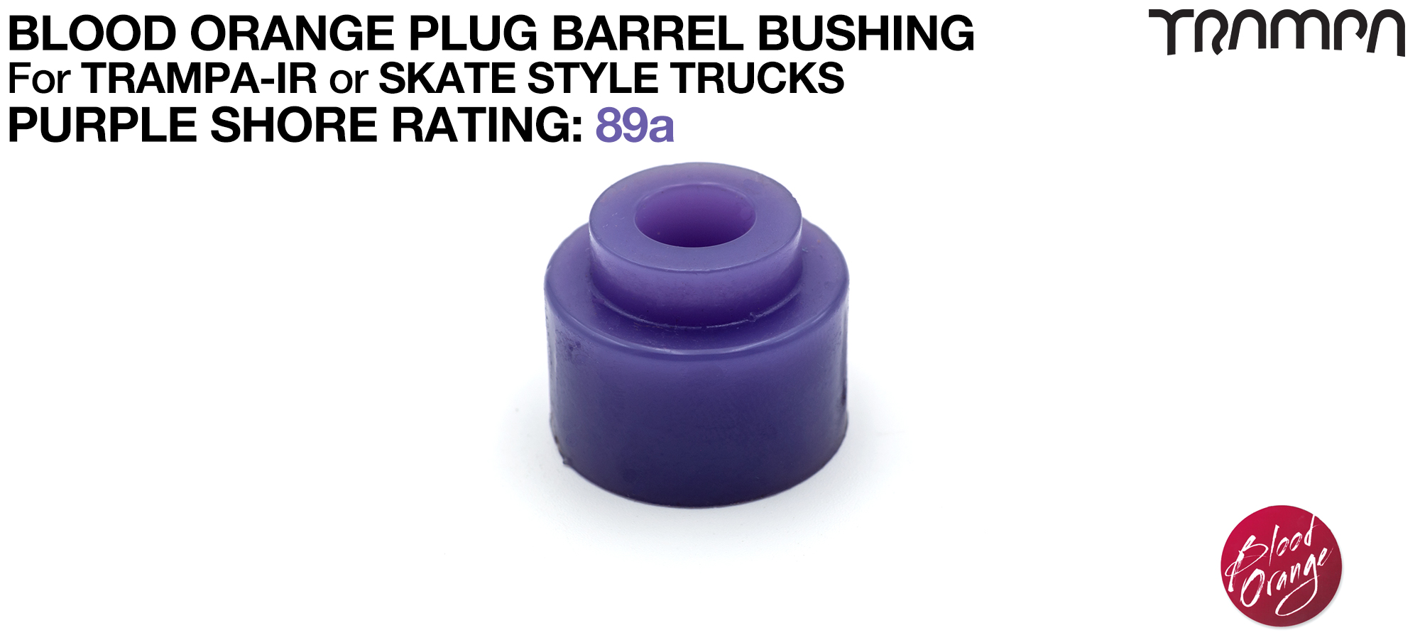 PLUG Bushing - Translucent PURPLE 89a