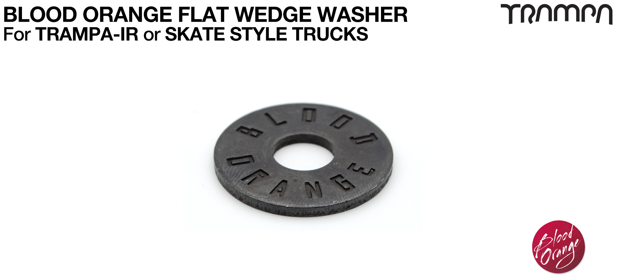 FLAT Washer for WEDGE Bushing - BLACK 