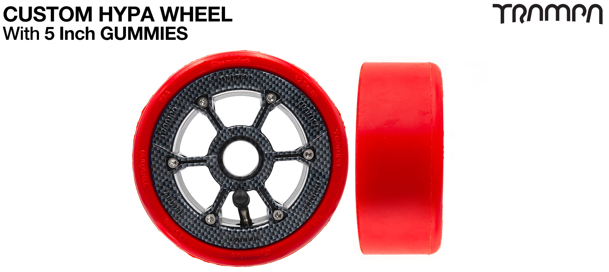  HYPA WHEELS Showing with 5 Inch GUMMIES (£35)
