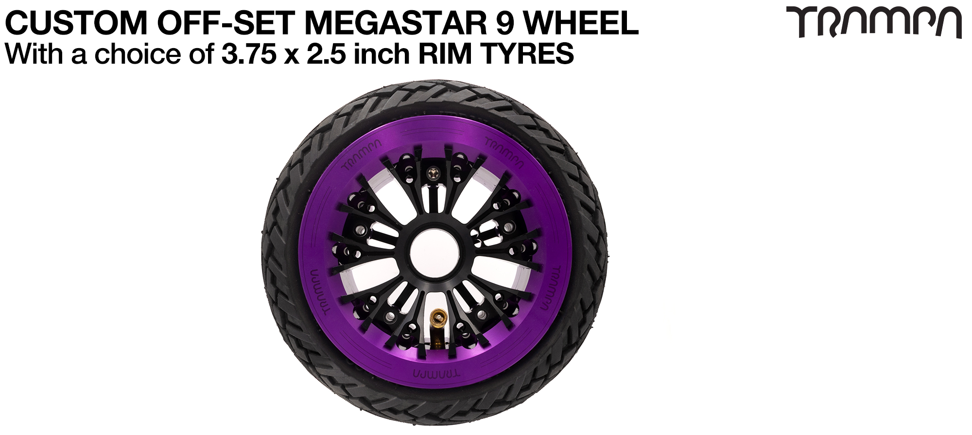 OFF-SET MEGASTAR 9 WHEEL - 6 Inch URBAN Tyres (£85)